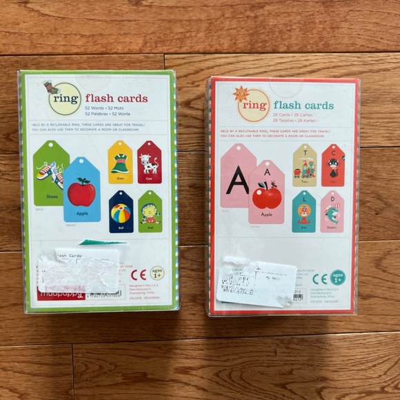 Mudpuppy ring flash cards - My ABCs and My First Words, new sealed - Picture 2 of 4